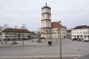 Lake Scenery In Germany Stampe: Stadtkirche am Markt, Neustrelitz