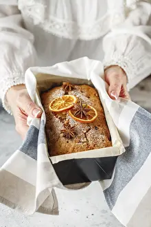 Fruit Bread With Nuts Stampe: Stollen is a fruit bread of nuts