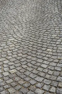 Paving Stone Design Stampe: Stone paving texture. Abstract structured background