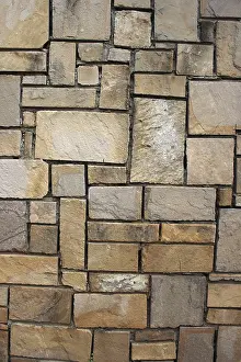 Deserted Stone Wall Stampe: Stone wall pattern, wall made of rocks
