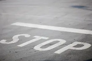 Road Safety Markings Stampe: Stop marking