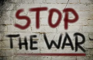 Freedom Of Opinion Image Stampe: Stop War Concept