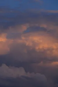 Dramatic Cloudy Skies Europe Stampe: Storm clouds in the evening light