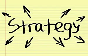 Symbolic Image Meaning Stampe: Strategy Concept