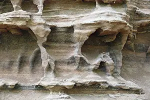 Hilly Landscape Germany Stampe: Structures in sandstone