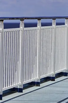 Baltic Sea Ferry Stampe: Sturdy railing, railing on the outer deck of a ferry