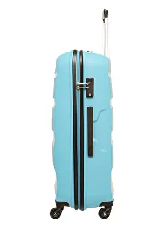 Bright Studio Photo Stampe: Suitcase against a white background