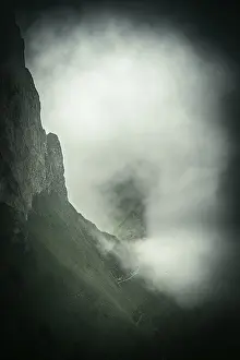 Bernese Oberland Landscape Stampe: Summit ridge with dramatic clouds