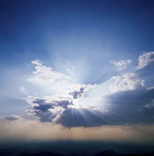 Sun Behind Clouds Stampe: Sun behind clouds