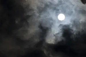 Deserted Cloudy Sky Stampe: Sun behind clouds