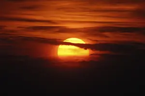 Cloudy Atmosphere Photography Stampe: Sunset