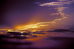 Cloudy Sunset Stampe: Sunset