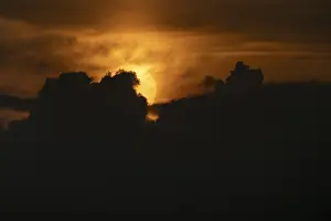 Cloudy Evening Sky Stampe: Sunset, clouds