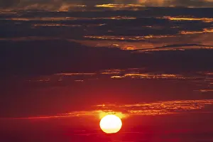 Cloudy Sky Europe Stampe: Sunset with Cloudy Sky Germany