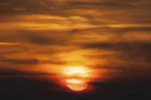 Overcast Sky Photography Stampe: Sunset with Cloudy Sky Germany
