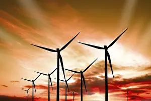 Eco Friendly Energy Source Stampe: Sunset Power