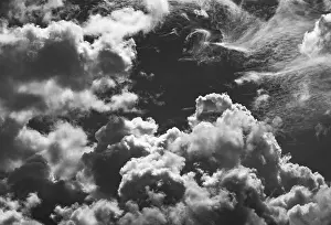 Cumulus Humilis Cloud Formation Stampe: SW image, dramatic cloudscape with (cumulus) clouds