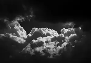 Cumulus Humilis Cloud Formation Stampe: SW image, dramatic cloudscape with (cumulus) clouds