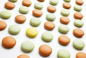 Healthcare Medication Stampe: Sweets pills contrast difference