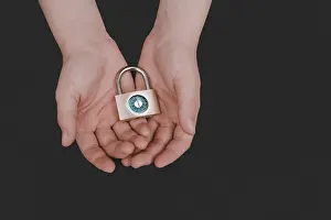 German Federal Republic Protection Stampe: Symbolic image of basic child security