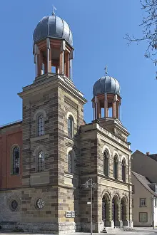 Exterior View Of A Synagogue Stampe: Former synagogue, built in 1883