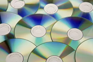 Computer Crime Scene Stampe: A table full of CD-ROM and DVD