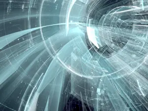 Fractal Art Stampe: Tech background - Abstract computer-generated image