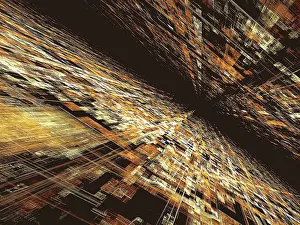 Digital Art Illustration Stampe: Technology background - abstract computer-generated image