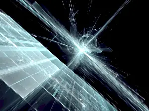 Futuristic Design Stampe: Technology or sci-fi background - abstract computer-generated image