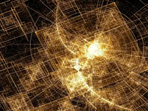 Abstract Computer Generated Image Stampe: Technology or space theme background - abstract computer-generated image