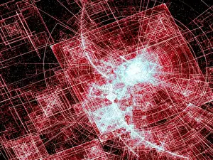 Space Background Image Stampe: Technology or space theme background - abstract computer-generated image