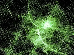 Technology Background Image Stampe: Technology or space theme background - abstract computer-generated image