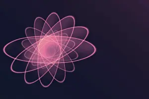 Scientific Research Image Stampe: Theme of physics, atomic nucleus