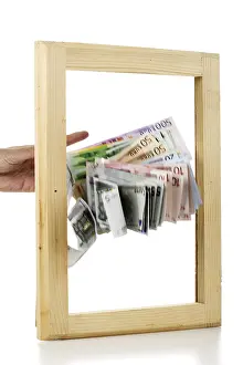 Symbolic Finance Stampe: Throwing money out the window