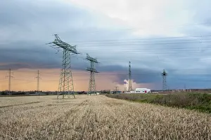 Stormy Atmosphere Germany Stampe: Thunderstorm cell with lightning