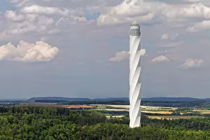 Thyssenkrupp Test Tower Stampe: Thyssenkrupp test tower for elevators with visitor platform