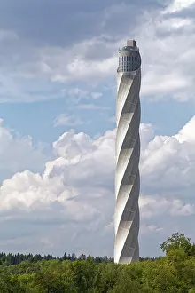 Thyssenkrupp Test Tower Stampe: Thyssenkrupp test tower for elevators with visitor platform
