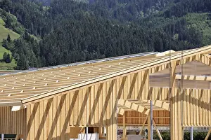 Wooden Structure Architecture Stampe: Timber construction, timber construction