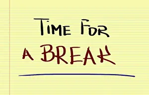 Concentrated Focus Stampe: Time For A Break Concept