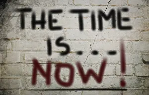 Symbolic Flight Image Stampe: The Time Is Now Concept