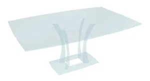 White Background Furniture Stampe: Tinted all-glass rectangular coffee table