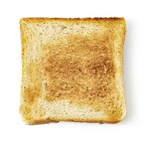 Sliced Bread Stampe: Toast slice isolated on white