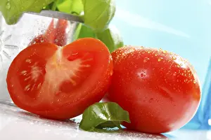Vitamin Rich Vegetables Stampe: Tomatoes and basil