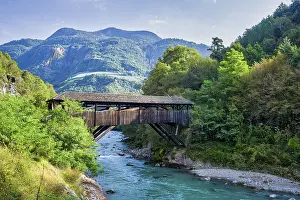 Northern Italy Deserted Places Stampe: Torggele bridge over the Eisack