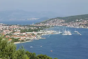 Eastern Europe Cityscape Photography Stampe: Townscape of Trogir, Split at the back