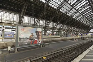 Cologne Central Station Stampe: Tracks closed, construction work
