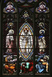 Colorful Church Building Stampe: Transfiguration on Mount Tabor