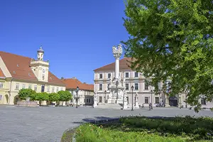 Stampe di Colonna della Trinità nella piazza principale di Tvrđa, Osijek, contea di Osijek-Baranja, Croazia Colonna della Trinità nella piazza principale di Tvr?a, Osijek, contea di Osijek-Baranja, Croazia Osijek Stampe: Colonna della Trinità nella piazza principale di Tvrđa.