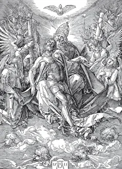 Renaissance Period Illustration Stampe: The Trinity, the Throne of Grace