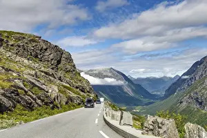 Eroded Landscape View Stampe: Trollstigen mountain viewpoint